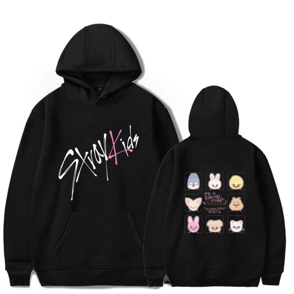 Black Graphic Hoodie for Unisex New